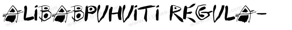 alibabpuhuiti regula字体转换